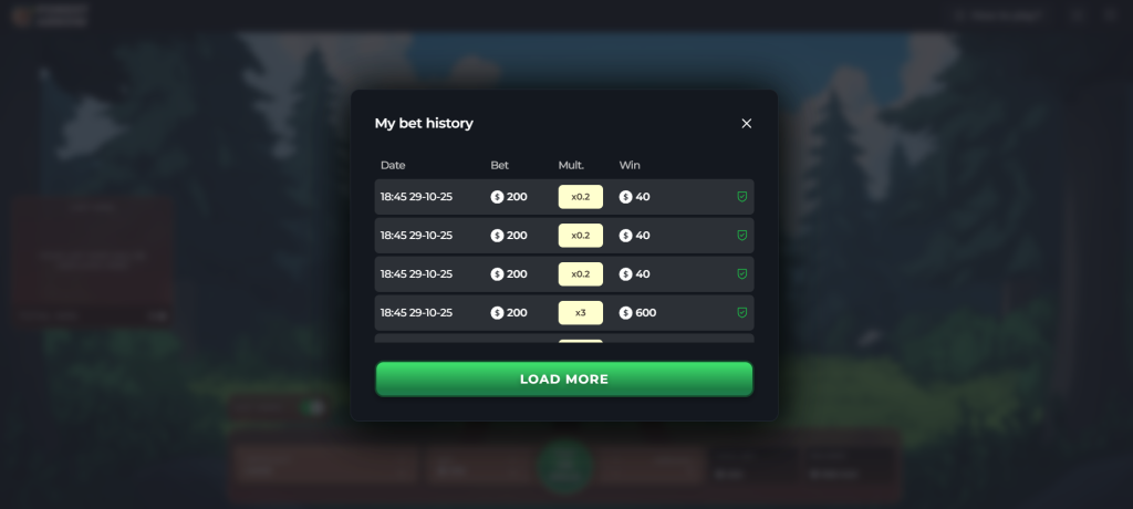Forest Arrow game history
